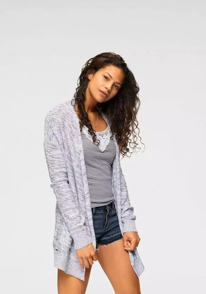 KangaROOS Strickjacke in meliertes Obermaterial 1 KangaROOS Strickjacke in meliertes Obermaterial