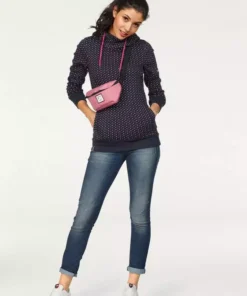 KangaROOS Kapuzensweatshirt mit überlappendem Kapuzen-Kragen Beere-bedruckt, Schwarz-gepunktet, Marine-pink-gepunktet 18 KangaROOS Kapuzensweatshirt mit überlappendem Kapuzen-Kragen Beere-bedruckt, Schwarz-gepunktet, Marine-pink-gepunktet -KangaROOS Verkaufsladen 29817253