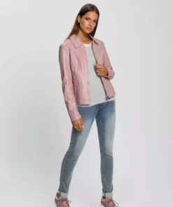 KangaROOS Lederjacke im schlichtem Hemdkragen und Reißverschlüssen - NEUE KOLLEKTION Rosa, Taupe, Schwarz -KangaROOS Verkaufsladen 2d950e9c 408c 54a5 9fcf 457021fa7665 1