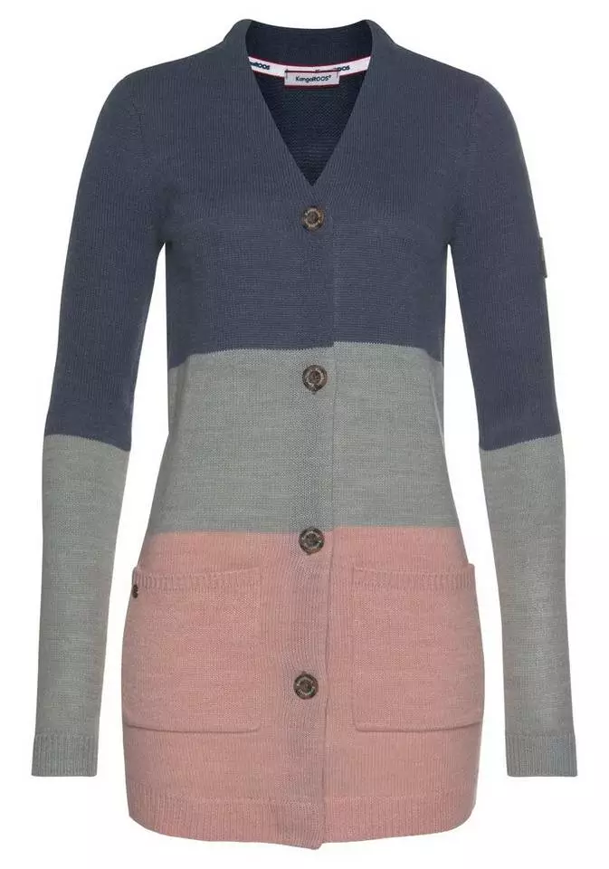 KangaROOS Longstrickjacke in Colorblocking -Optik 5 KangaROOS Longstrickjacke in Colorblocking -Optik – Bild 5