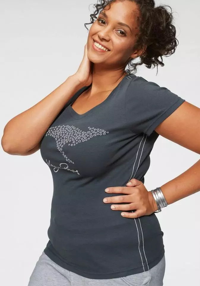 KangaROOS T-Shirt mit großem Label-Druck Schwarz, Anthrazit-bedruckt, Grün, Weiß-bedruckt 18 KangaROOS T-Shirt mit großem Label-Druck Schwarz, Anthrazit-bedruckt, Grün, Weiß-bedruckt – Bild 18