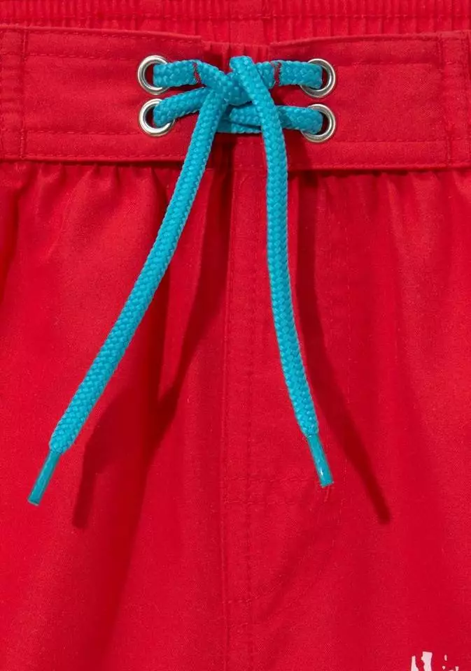 KangaROOS Badeshorts, mit Logodruck seitlich Rot, Blau 2 KangaROOS Badeshorts, mit Logodruck seitlich Rot, Blau – Bild 2