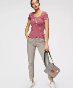 KangaROOS Chinohose (Set, 2-tlg., mit Gürtel) in schmaler Form, mit Kordel zu binden Beige, Schwarz, Wei&szlig;, Marine -KangaROOS Verkaufsladen 30767981