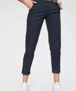 KangaROOS Chinohose (Set, 2-tlg., mit Gürtel) inkl. Gürtel und Sterne Print am Saum