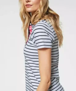 KangaROOS Poloshirt im modischem Streifen-Look mit kontrastfarbenen Details -KangaROOS Verkaufsladen 31090348