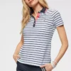 KangaROOS Poloshirt im modischem Streifen-Look mit kontrastfarbenen Details