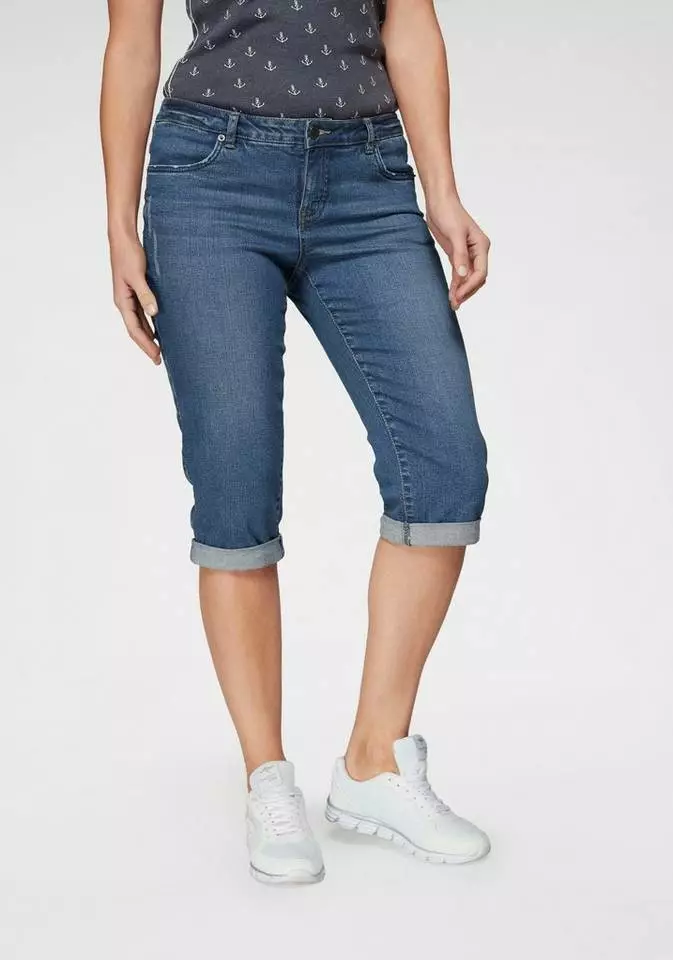 KangaROOS Caprijeans in 7/8 Länge mit destroyed Details Darkblue-used, Blau-denim 17 KangaROOS Caprijeans in 7/8 Länge mit destroyed Details Darkblue-used, Blau-denim – Bild 17