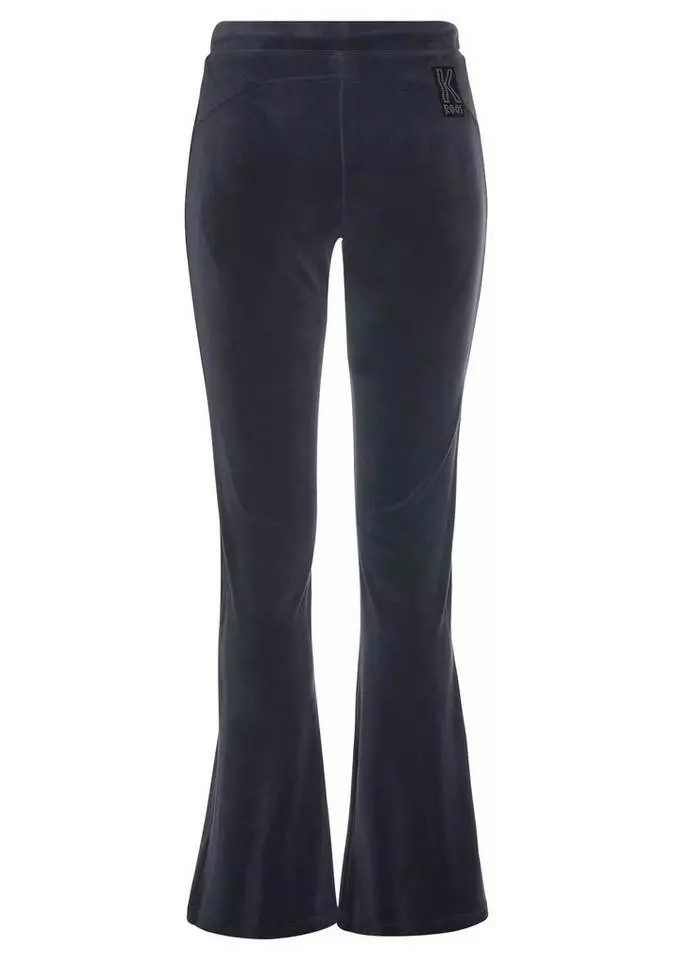 KangaROOS Jazzpants aus weichem Nicky-Samt mit collem Nieten-Logo - NEUE KOLLEKTION Schwarz, Marine 5 KangaROOS Jazzpants aus weichem Nicky-Samt mit collem Nieten-Logo - NEUE KOLLEKTION Schwarz, Marine – Bild 5