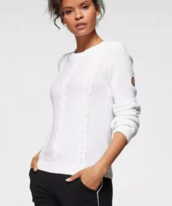 KangaROOS Rundhalspullover mit tollem Zopfmuster - NEUE KOLLEKTION Offwhite, Mittelblau -KangaROOS Verkaufsladen 32118f0d ff6b 59de a114 e5fb72bcc676