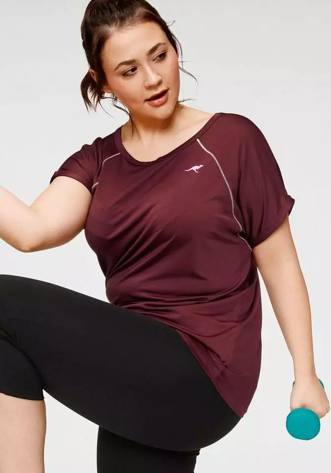 KangaROOS Funktionsshirt Große Größen Schwarz, Bordeaux, Schwarz (Shirt aus nachhaltigem Material) 6 KangaROOS Funktionsshirt Große Größen Schwarz, Bordeaux, Schwarz (Shirt aus nachhaltigem Material) – Bild 6