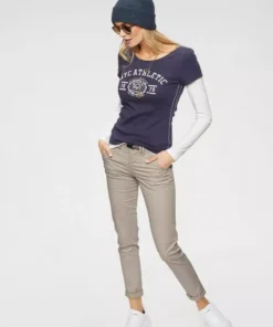 KangaROOS Chinohose (Set, 2-tlg., mit Gürtel) in schmaler Form, mit Kordel zu binden Beige, Schwarz, Wei&szlig;, Marine -KangaROOS Verkaufsladen 32475819