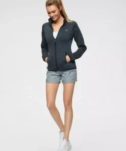 KangaROOS Strickfleecejacke mit Reißverschluss in Kontrastfarbe -KangaROOS Verkaufsladen 32477825