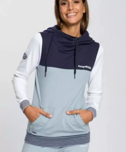 KangaROOS Kapuzensweatshirt mit modischer Kombination aus Color-Blocking und Streifen Beere-rose, Marine-nachtblau, Schwarz-weiß-hellgrau-meliert -KangaROOS Verkaufsladen 32be0a80 de30 507c 83c9 11634924f8bd