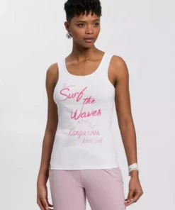 KangaROOS Tanktop mit "surf-life" Logo-Druck - NEUE KOLLEKTION Wei&szlig;, Marine, Hellgrau-meliert -KangaROOS Verkaufsladen 32df63e0 4334 5b53 8ad4 5196e0d7a89b