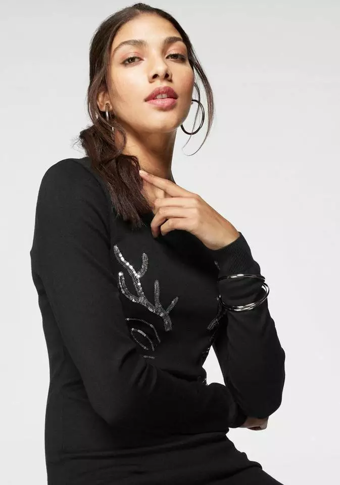 KangaROOS Strickkleid mit glitzerndem Christmas-Motiv 3 KangaROOS Strickkleid mit glitzerndem Christmas-Motiv – Bild 3