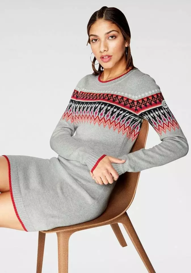 KangaROOS Strickkleid im Fair-Isle-Norweger-Muster 1 KangaROOS Strickkleid im Fair-Isle-Norweger-Muster