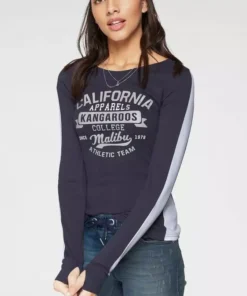 KangaROOS Longsleeve mit großem Label-Print vorne Schwarz-hellgrau-meliert, Hellgrau-meliert-rosa, Marine-weiß 14 KangaROOS Longsleeve mit großem Label-Print vorne Schwarz-hellgrau-meliert, Hellgrau-meliert-rosa, Marine-weiß -KangaROOS Verkaufsladen 33406492