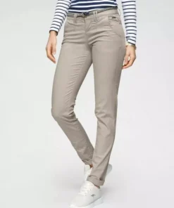 KangaROOS Chinohose (Set, 2-tlg., mit Gürtel) in schmaler Form, mit Kordel zu binden Beige, Schwarz, Wei&szlig;, Marine