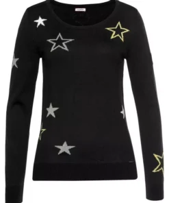 KangaROOS Rundhalspullover mit Sternen-Muster Marine, Schwarz-gelb 12 KangaROOS Rundhalspullover mit Sternen-Muster Marine, Schwarz-gelb -KangaROOS Verkaufsladen 34036377