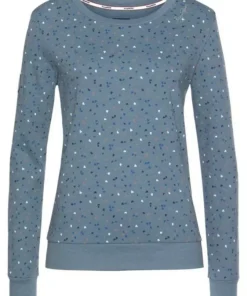 KangaROOS Sweatshirt im sportlichen Minimal-Print Marine-bedruckt, Bordeaux-meliert-bedruckt, Schwarz-wei&szlig;, Wollwei&szlig;-meliert -KangaROOS Verkaufsladen 34036582