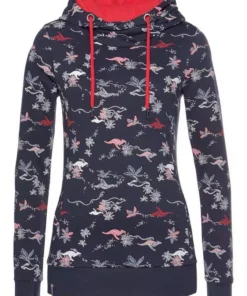KangaROOS Kapuzensweatshirt im Allover-Print mit kontrastfarbenem Kapuzen-Futter 11 KangaROOS Kapuzensweatshirt im Allover-Print mit kontrastfarbenem Kapuzen-Futter -KangaROOS Verkaufsladen 34036691