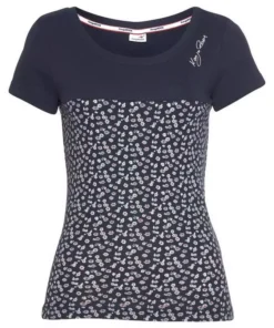 KangaROOS T-Shirt mit verschiedenen Prints Wei&szlig;-blau-gestreift, T&uuml;rkis-gemustert, Blau-wei&szlig;-gestreift-gebl&uuml;mt, Marine-gemustert -KangaROOS Verkaufsladen 35138609