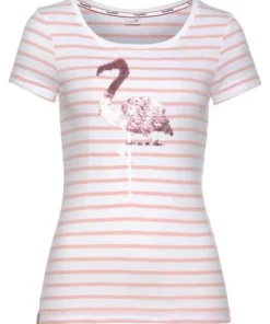 KangaROOS T-Shirt mit Wende-Pailletten Rosa-weiß, Marine-weiß 17 KangaROOS T-Shirt mit Wende-Pailletten Rosa-weiß, Marine-weiß -KangaROOS Verkaufsladen 35212901