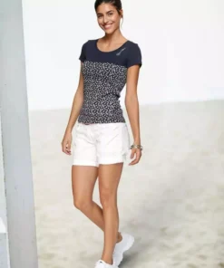 KangaROOS T-Shirt mit verschiedenen Prints Wei&szlig;-blau-gestreift, T&uuml;rkis-gemustert, Blau-wei&szlig;-gestreift-gebl&uuml;mt, Marine-gemustert -KangaROOS Verkaufsladen 35332990