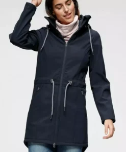 KangaROOS Softshelljacke mit versteckt, verstaubarer Kapuze Schwarz, Rosa, Marine, Graublau