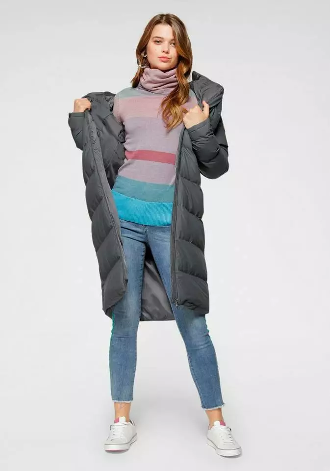 KangaROOS Rollkragenpullover gestreift mit hohem Stehkragen Blau-mittelblau, Beige-rosa, Hellgrau-türkis-gestreift, Altrosa-türkis 7 KangaROOS Rollkragenpullover gestreift mit hohem Stehkragen Blau-mittelblau, Beige-rosa, Hellgrau-türkis-gestreift, Altrosa-türkis – Bild 7