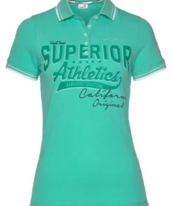 KangaROOS Poloshirt mit großem Frontdruck Schwarz-bedruckt-wei&szlig;-pink-royalblau, Marine, Gr&uuml;n-wei&szlig; -KangaROOS Verkaufsladen 36263552