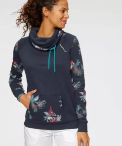 KangaROOS Sweater mit großem Rollkragen Hellrot, Schwarz, Marine-bedruckt -KangaROOS Verkaufsladen 36265914