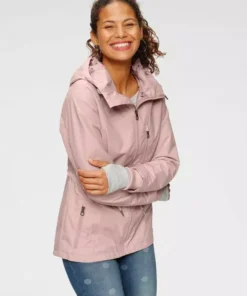 KangaROOS Langjacke mit bedrucktem Innenfutter Altrosa, Schwarz, Rauchblau -KangaROOS Verkaufsladen 36266522