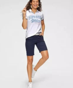 KangaROOS Bermudas (Set, mit abnehmbarem Gürtel) mit passendem Gürtel Wei&szlig;, Khaki, Marine -KangaROOS Verkaufsladen 36309186