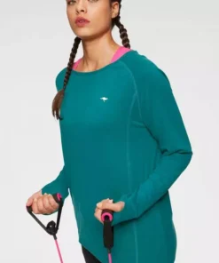 KangaROOS Langarmshirt Große Größen Schwarz, Petrol -KangaROOS Verkaufsladen 36736424