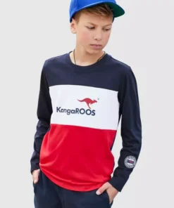KangaROOS Langarmshirt »im colorblocking Design«