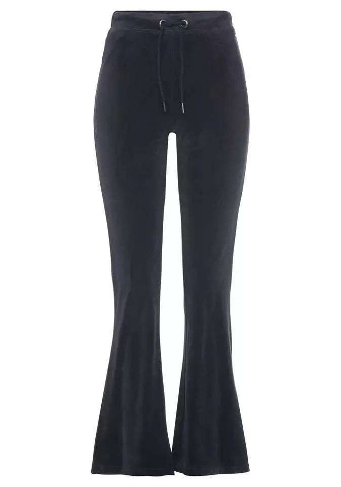 KangaROOS Jazzpants aus weichem Nicky-Samt mit collem Nieten-Logo - NEUE KOLLEKTION Schwarz, Marine 4 KangaROOS Jazzpants aus weichem Nicky-Samt mit collem Nieten-Logo - NEUE KOLLEKTION Schwarz, Marine – Bild 4