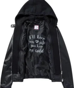 KangaROOS Lederjacke im Biker-Look mit abnehmbaren Sweateinsatz - NEUE KOLLEKTION Lindgr&uuml;n, Schwarz, Ecru -KangaROOS Verkaufsladen 3d2f19f7 6f40 5788 ac21 8124a1f1cc27