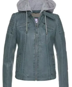 KangaROOS Lederjacke mit Kapuze aus Shirt-Ware Graublau-washed, Schwarz-washed, Stone-washed 12 KangaROOS Lederjacke mit Kapuze aus Shirt-Ware Graublau-washed, Schwarz-washed, Stone-washed -KangaROOS Verkaufsladen 3d31425b bc38 5578 b75c 8dbdd3a3def8