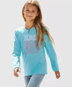 KangaROOS Langarmshirt leicht taillierte Form