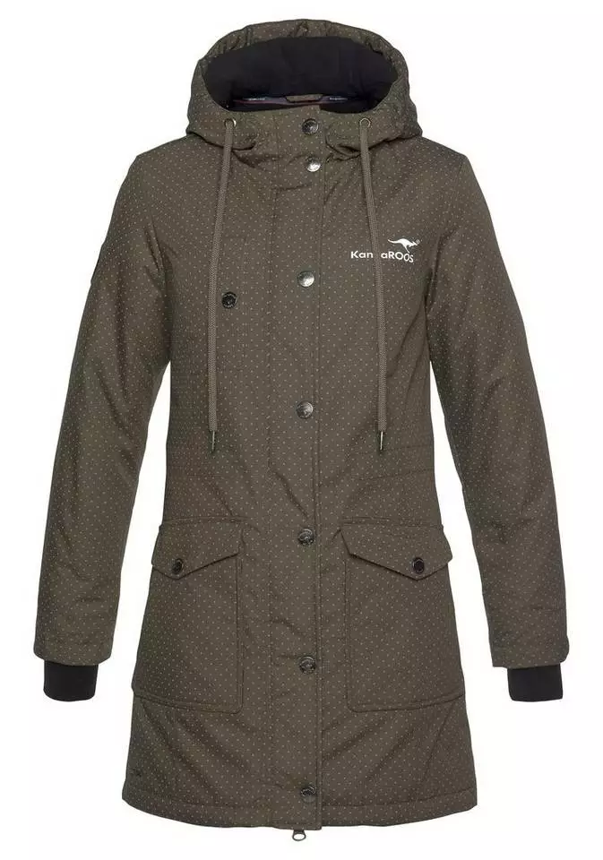 KangaROOS Funktionsparka im modischen Pünktchen-Print Bordeaux-mauve-gepunktet, Marine-weiß-gepunktet, Khaki-grau-gepunktet, Schwarz-weiß-gepunktet 4 KangaROOS Funktionsparka im modischen Pünktchen-Print Bordeaux-mauve-gepunktet, Marine-weiß-gepunktet, Khaki-grau-gepunktet, Schwarz-weiß-gepunktet – Bild 4