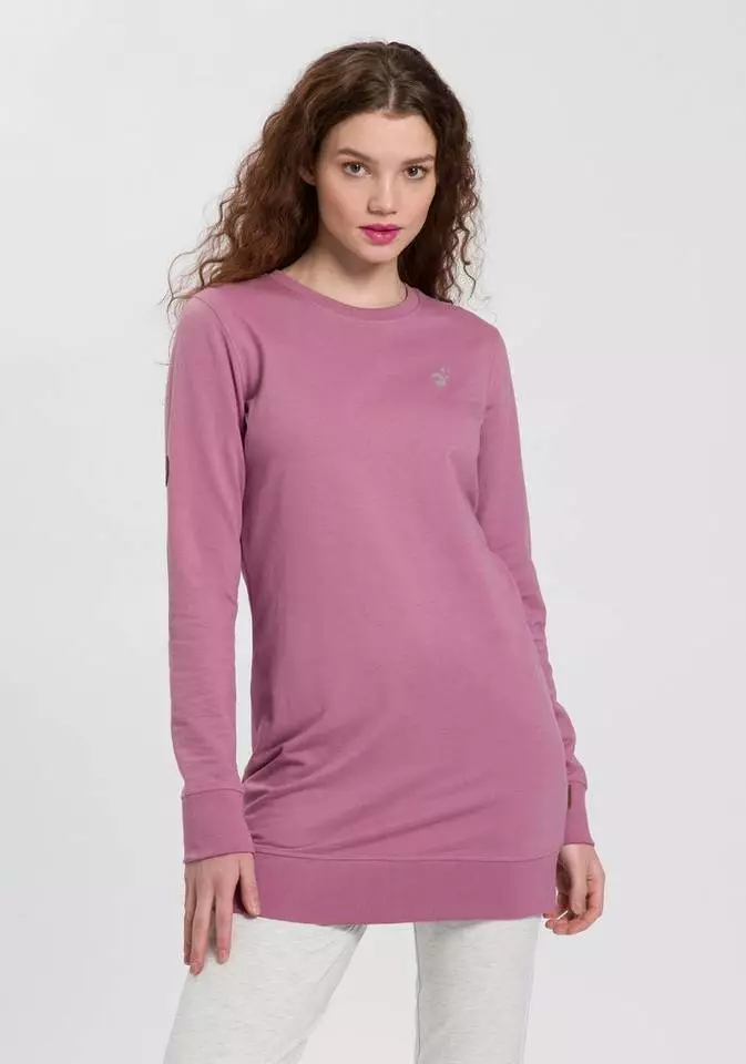 KangaROOS Longsweatshirt mit silver-foil-logo-print auf der Brust - NEUE KOLLEKTION Schwarz, Blau-meliert, Mauve-meliert 10 KangaROOS Longsweatshirt mit silver-foil-logo-print auf der Brust - NEUE KOLLEKTION Schwarz, Blau-meliert, Mauve-meliert – Bild 10