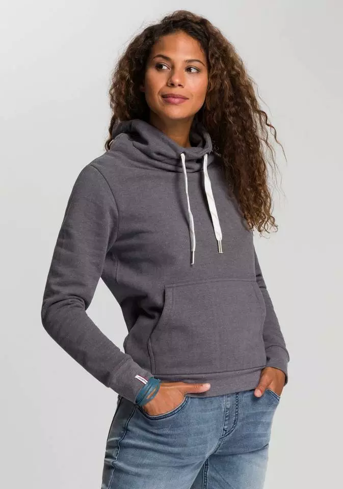 KangaROOS Sweatshirt mit hohem Stehkragen Anthrazit-meliert, Rosa-meliert, Mint-grau-meliert 7 KangaROOS Sweatshirt mit hohem Stehkragen Anthrazit-meliert, Rosa-meliert, Mint-grau-meliert – Bild 7