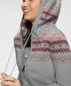 KangaROOS Jacquardstrickjacke im Norweger-Design Grau-meliert-rosa, Marine-weiß -KangaROOS Verkaufsladen 4acbf12a 5390 5fd5 b231 0b5e2b859deb