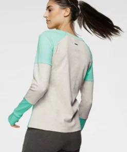 KangaROOS Sweatshirt im modischen Color-Blocking Koralle-grau, Hellt&uuml;rkis-ecru, Schwarz-wei&szlig; -KangaROOS Verkaufsladen 4d56a02d 2a3b 5a73 9515 6656dc524667