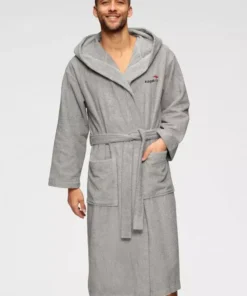 Unisex-Bademantel »Cassidy«, KangaROOS, mit Logostickerei T&uuml;rkis, Blau, Schwarz, Wei&szlig; -KangaROOS Verkaufsladen 4d63b16d 15a6 5752 ac6a 9d9b29d3992e