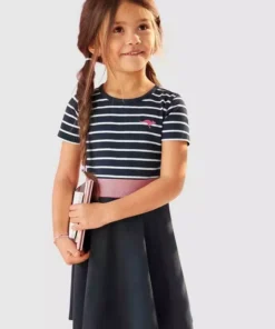 KangaROOS Jerseykleid mit Glitzerband in der Taille