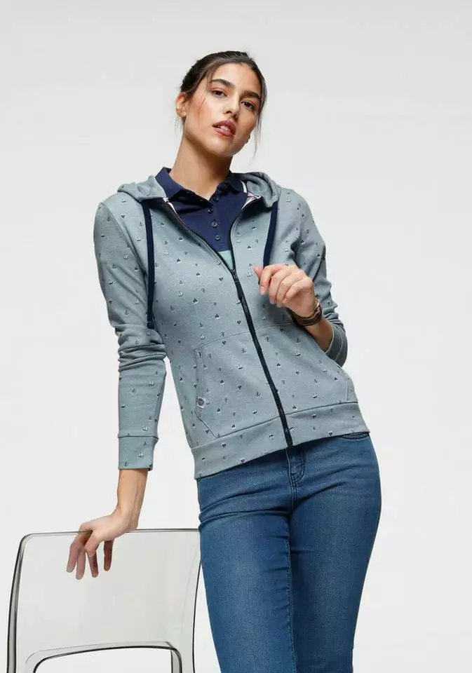 KangaROOS Shirtjacke in unterschiedlichen Print-Dessins Offwhite, Altrosa-meliert, Schwarz-gemustert, Marine 8 KangaROOS Shirtjacke in unterschiedlichen Print-Dessins Offwhite, Altrosa-meliert, Schwarz-gemustert, Marine – Bild 8