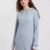 KangaROOS Longsweatshirt mit Kapuze und versteckten Eingrifftaschen - NEUE KOLLEKTION Graublau-meliert, Schwarz
