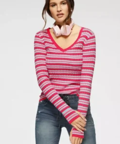 KangaROOS Strickpullover im aktuellen Ringelstreifen Pink-rosa-gestreift, Marine-bordeaux-gestreift, Gr&uuml;n-blau-gestreift -KangaROOS Verkaufsladen 51376af2 141a 565d b557 1cd4259f9209